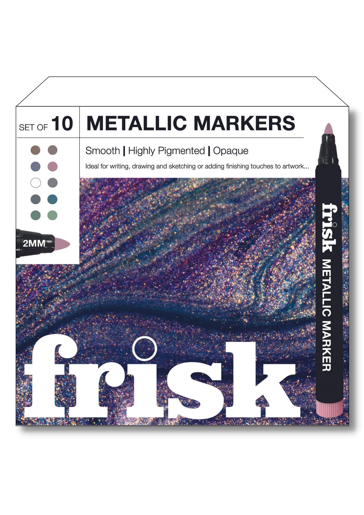 Frisk Metallic Marker Set of 10 (2mm)