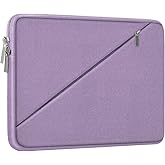 Laptop Case 15.6 inch, Traveling Carrying Computer Bag with Zippered Pocket, Shockproof Protective Laptop Sleeve Compatible for Apple Notebook, HP, Dell, Acer, Asus, Lenovo, Light Purple