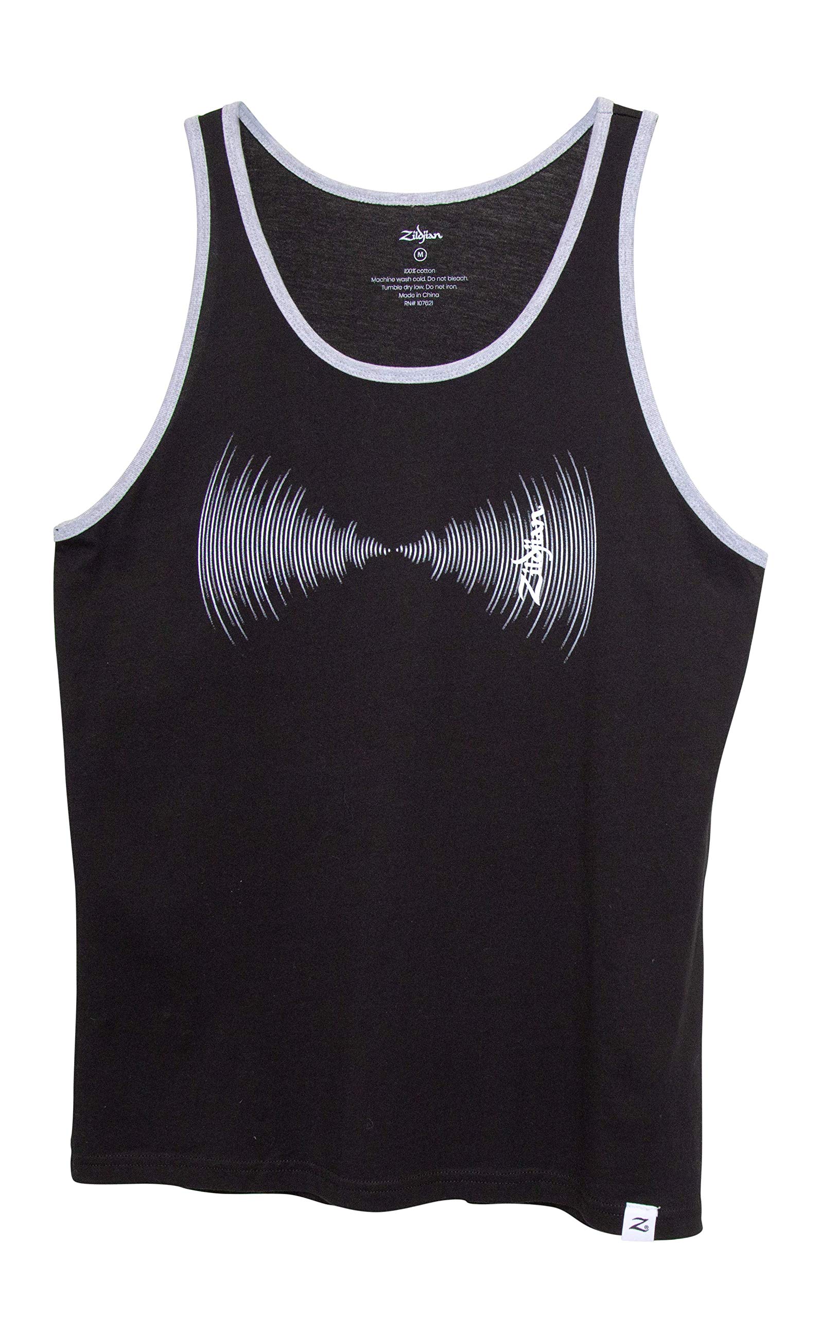 Zildjian Unisex Zildjian Muscle Tank Sm T shirt, Black/Gray, S UK