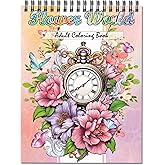 Jadeso Adult Coloring Book for Women,Coloring Book for Adults Relaxation | 30 Unique Flowers Patterns and Designs, Stress Relief, Spiral Bound Adult Coloring Books for Women, Thick Smooth Paper