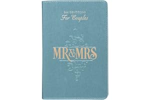 Mr. & Mrs. 366 Devotions for Couples Enrich Your Marriage and Relationship Blue Faux Leather Flexcover Devotional Gift Book w