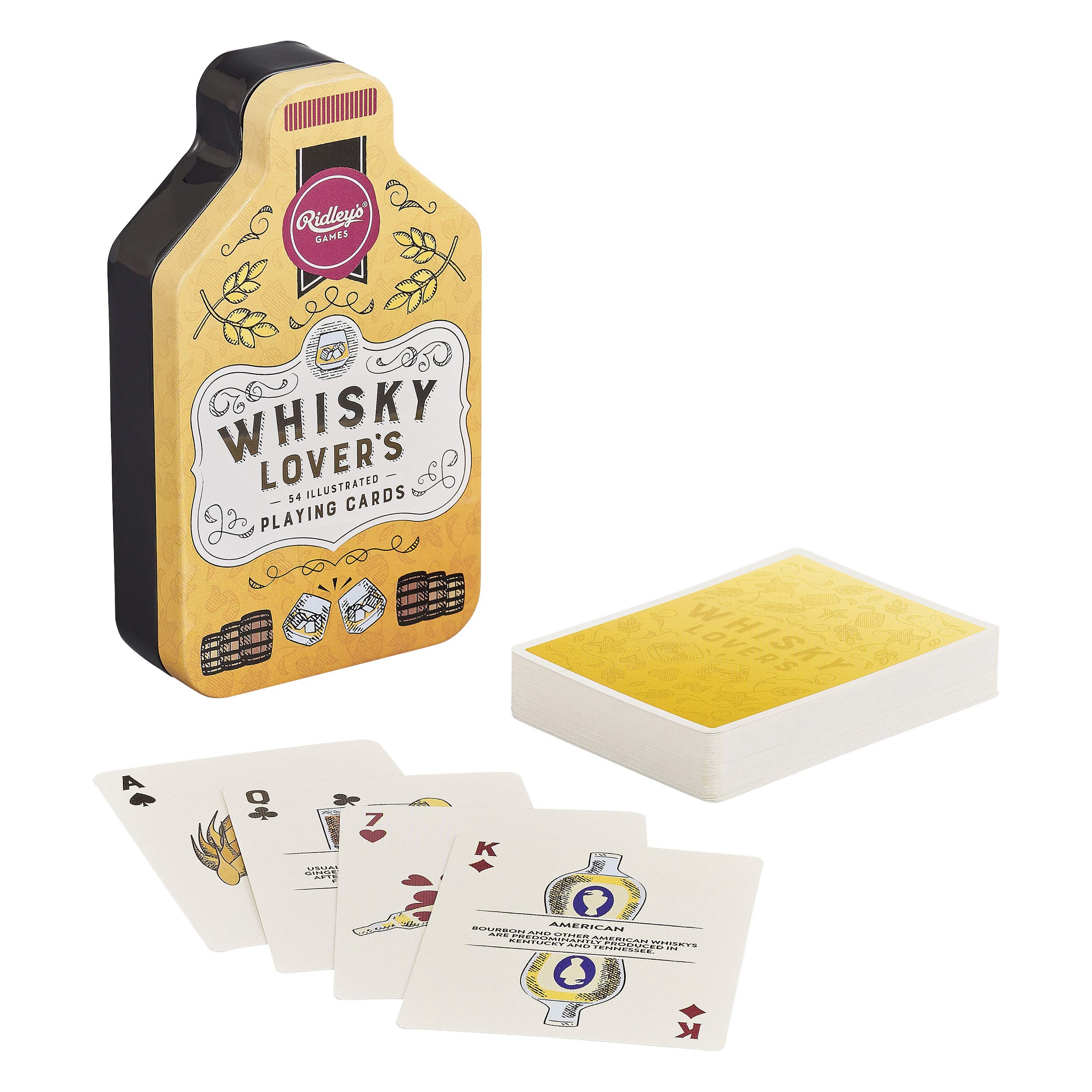Ridley's Games GME034 Whisky Lover's Playing Cards, multicolor
