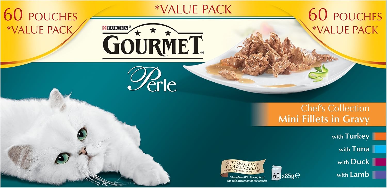 Gourmet Perle Chef's Collection in Gravy, 60 x 85 g, brown, 85 g (Pack of 60) - Image 3