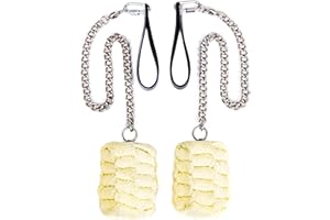 FIRE MECCA Fire Poi Set – 3 Inch Woven Kevlar MoonBlaze Heads – Set of 2 – Custom Length – Twist Link Chain – Flow, Spinning, Circus, Dance Prop – for Festivals & Performances