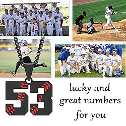 Suweibuke Inspiration Baseball Necklaces Baseball