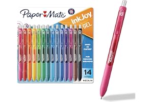 Paper Mate InkJoy Gel Pens, Assorted, Medium Point (0.7mm), 14 Count - Smooth Writing, Back to School, Teacher Supplies, Journaling, Note-Taking, Doodling