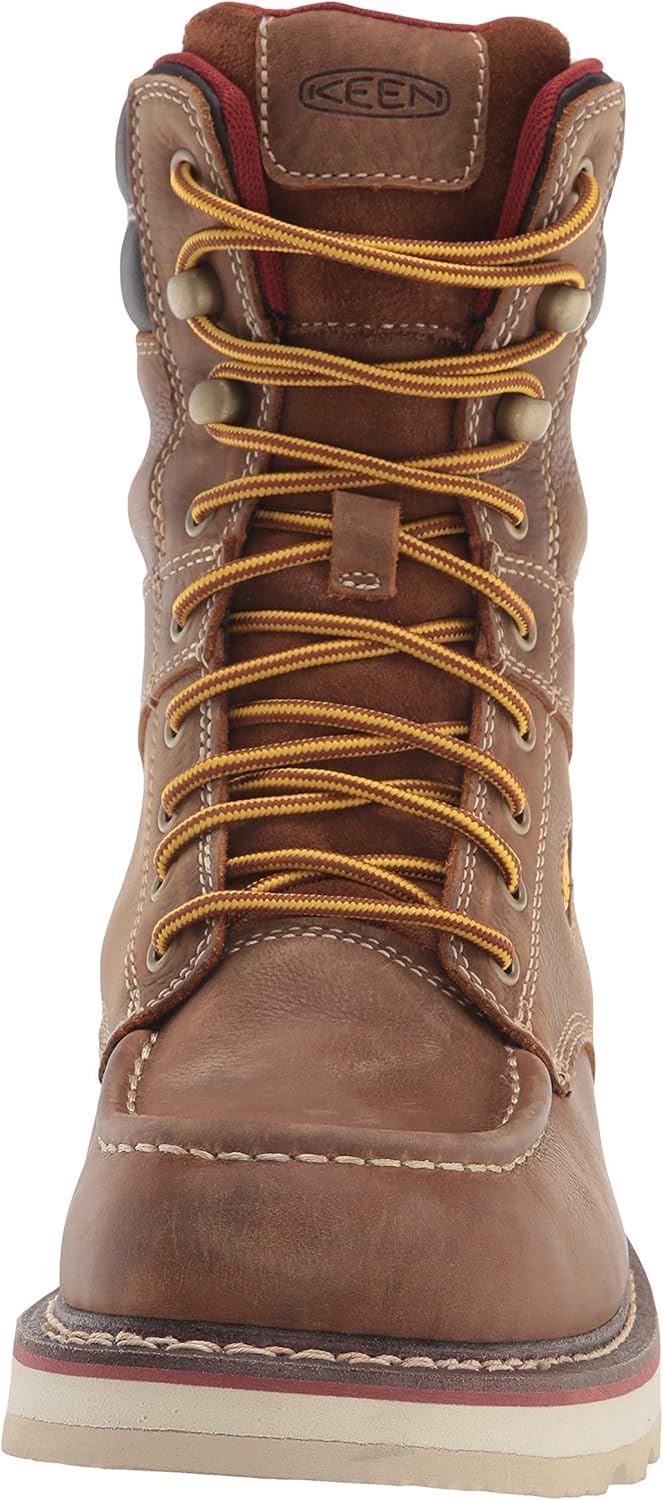KEEN Utility Women's Cincinnati 8" Soft Toe Waterproof Wedge Work Boot Construction: Shoes