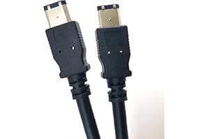 Micro Connectors, Inc. 15 feet Firewire IEEE 1394 6 Pin Male to 6 Pin Male Cable (E07-215)