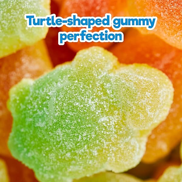 CHEWZME TANGY TURTLZ GUMMIES, INDIVIDUALLY WRAPPED TURTLE SHAPED JELLY-FILLED GUMMY AND CHEWY CANDY IN ASSORTED FLAVORS, 8.46 OUNCE (PACK OF 1)