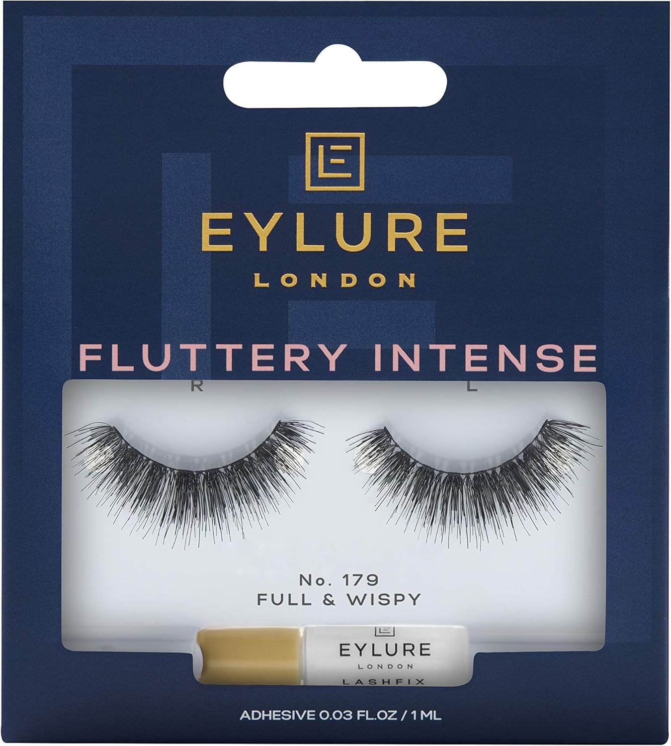 Eylure Fluttery Intense 179 False Lashes, Black