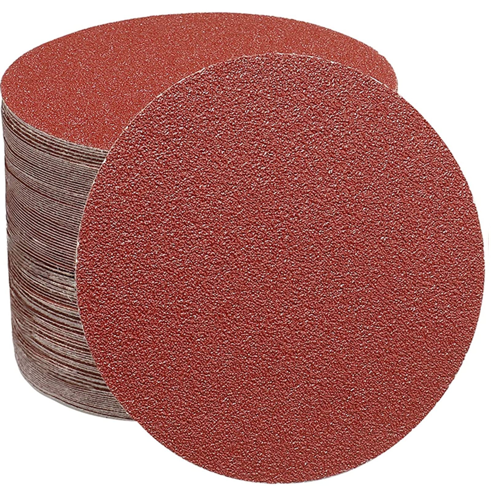 STEBRUAM 125mm Sanding Discs Pads,5 Inch No Hole Hook and Loop 40 60 100 150 240 320 600 Mixed Grits Sandpaper Sheet for Random Orbital Sander（70PCS ）