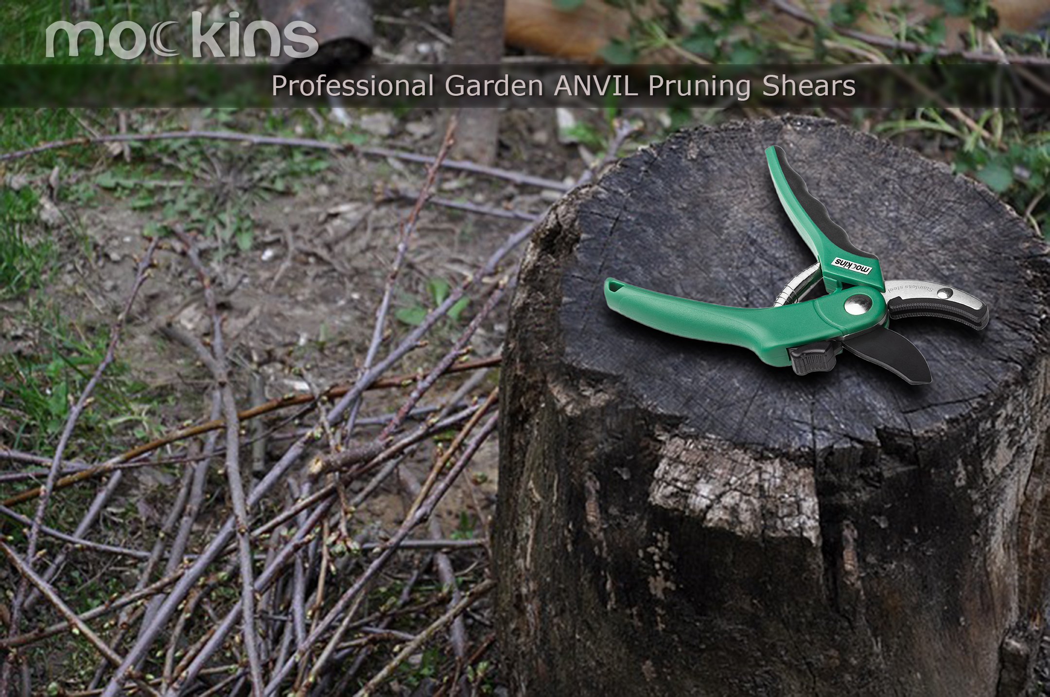 mockins professional heavy duty garden pruning shears