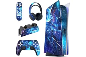 PlayVital for ps5 Skin - Disc Edition Full Set Vinyl Decal Sticker, Cover Skin Accessories for ps5 Controller & Charging Stat