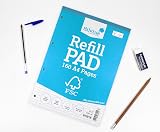 Silvine A4 Everyday FSC Refill Pad 160 Pages Lined with Margin Blue view 5