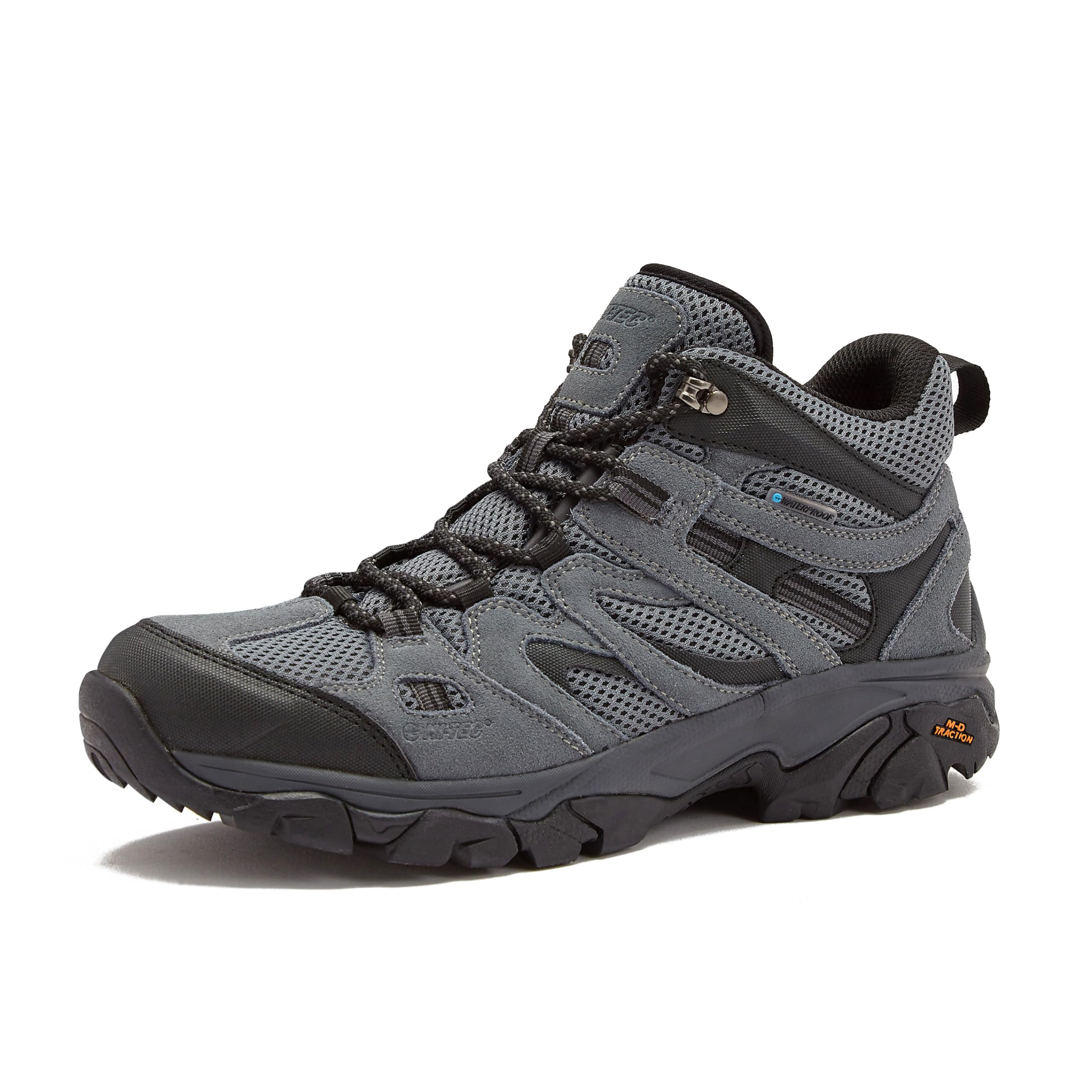 HI-TEC Ravus WP Mid Waterproof Hiking Boots For Men, Lightweight