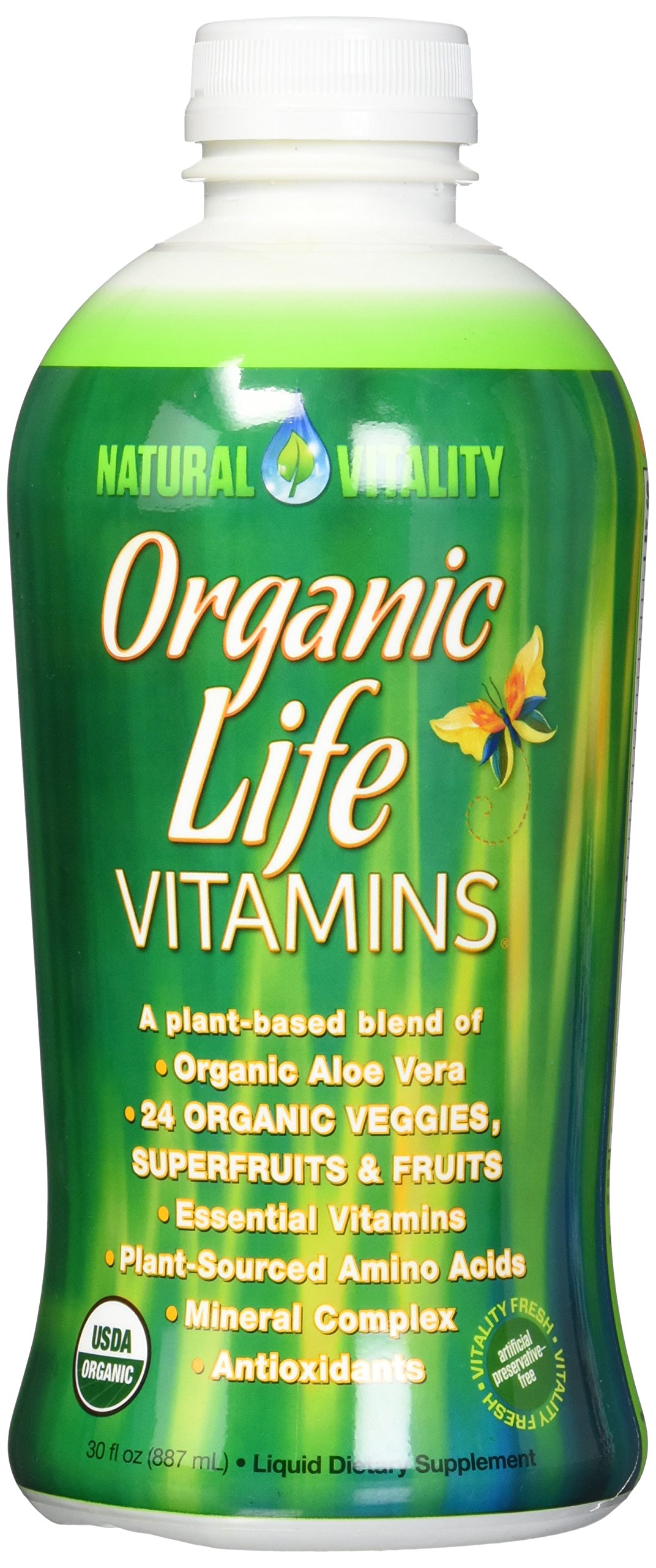 Natural Vitality Organic Life Vitamins Liquid – 30 fl oz – TrueVitaminshop