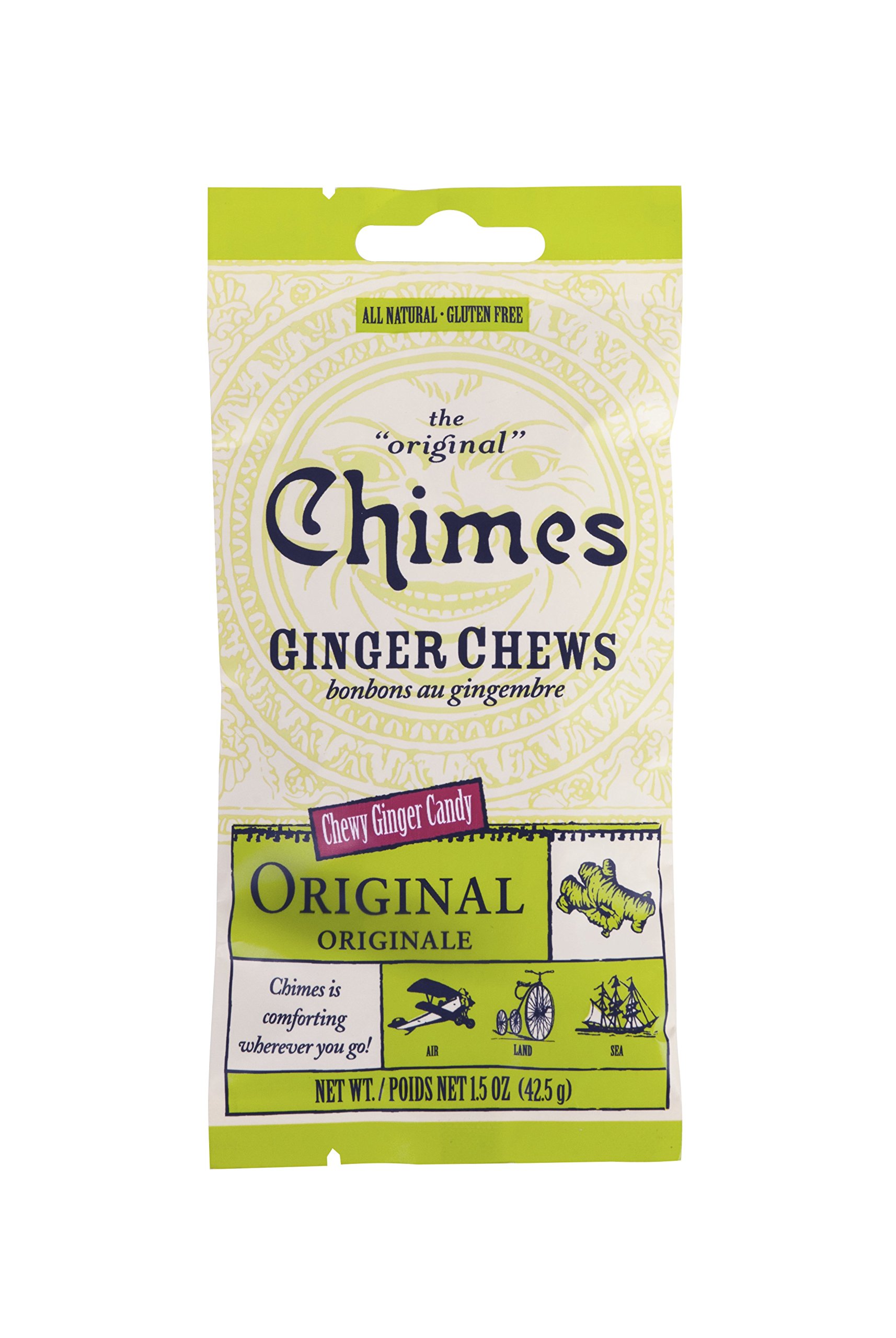Peppermint Ginger Chews Chimes 1.5 oz Bag Health