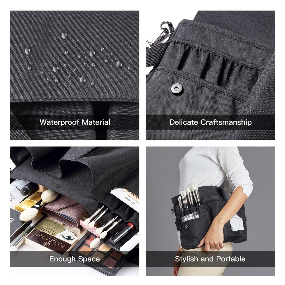 Accesorios cepillos no incluidos Estuche Rownyeon para maquillaje