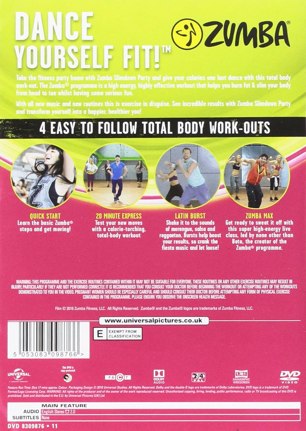 Zumba Fitness 2016 Standard Edition Edizione: Regno Unito Reino ...