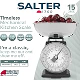 Salter Timeless Mechanical Kitchen Scale 5 kg Analogue Dial Black view 2