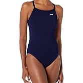 TYR Women's Durafast One Diamondfit Swimsuit - Lap Training One-Piece | Close-to-Body Fit | Medium Neckline | Keyhole Back | Moderate Cut Leg | 100% Polyester | UPF 50+ | Chlorine-Proof