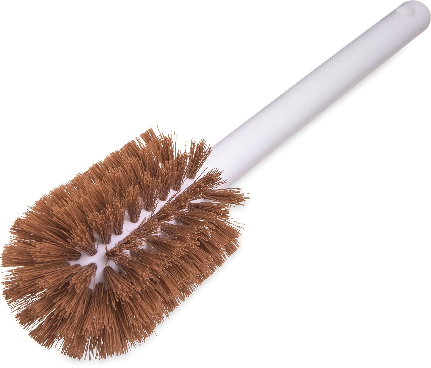 Carlisle 4000025 Sparta Spectrum Bottle/Valve Brush, Plastic Handle, Tan Polyester Bristles, 4" L x 2-3/4" Dia. Brush, 12" Overall Length (Case of 12)