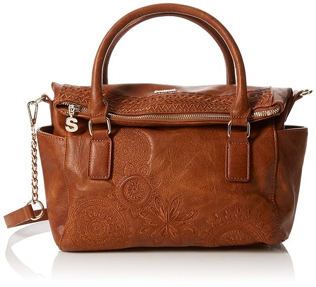 Desigual Damen Bols_dark Amber Loverty Henkeltasche, 14x24x33 cm