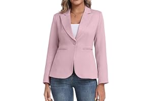 GRECERELLE Blazers for Women Jackets Suit Long Sleeve Lapel Open Front Casual Business Office Jacket with Pockets