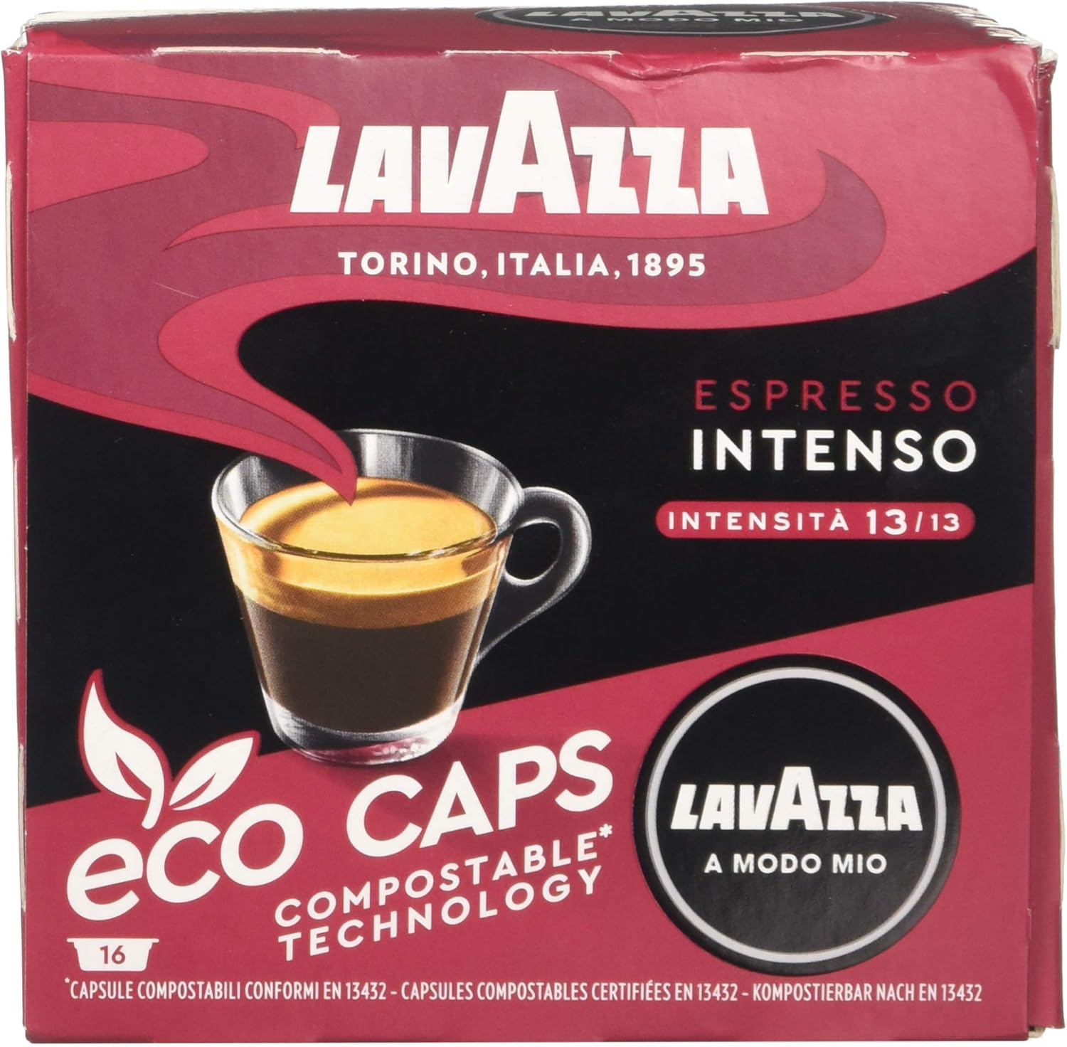 Lavazza Intenso Eco Cap Compostable Capsule Box of 16 Amazon.co.uk