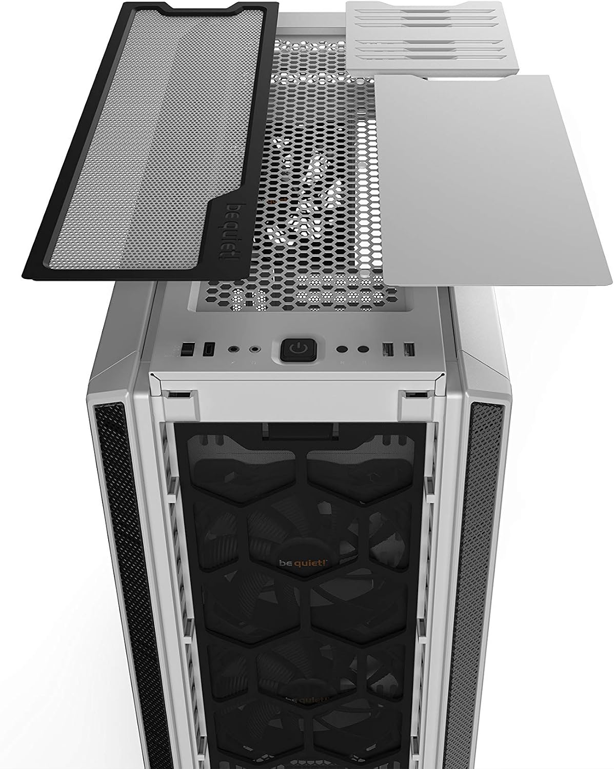 be quiet! Silent Base 802 White PC case, 3x Pure Wings 140mm, 2 interchangeable top and front covers, decoupled motherboard tray - Image 5