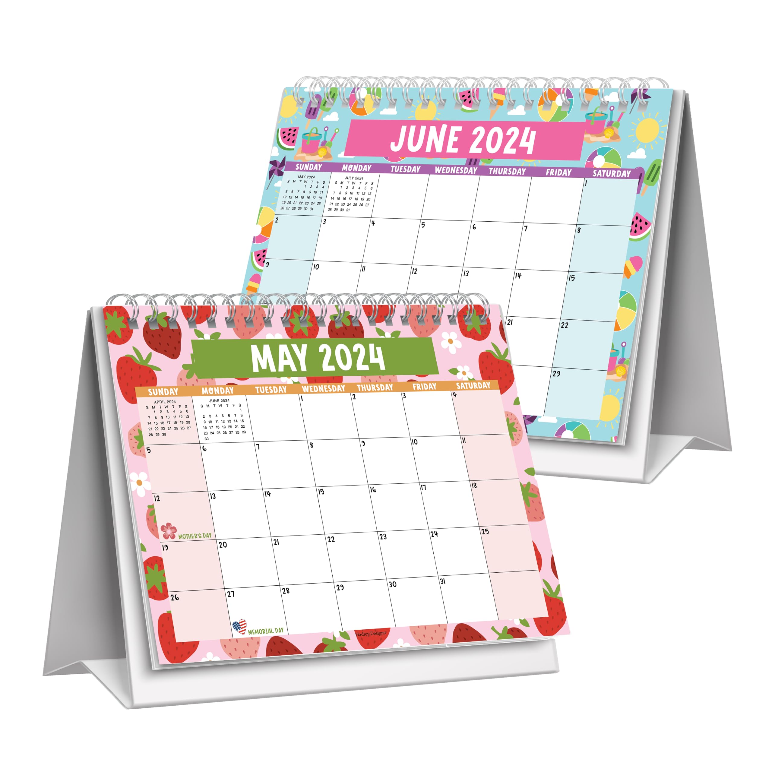 Small Stand Up Desk Calendar 2025 