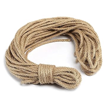 Bricolage Ficelles De Jardinage 50metres Corde De Jute Naturelle Sisal Corde Ficelle En Jute A 4 Couches Epaisseur 6mm Mariage Decoration Maison Decoration Jardin Animaux De Compagnie Corde Descalade Tir A La