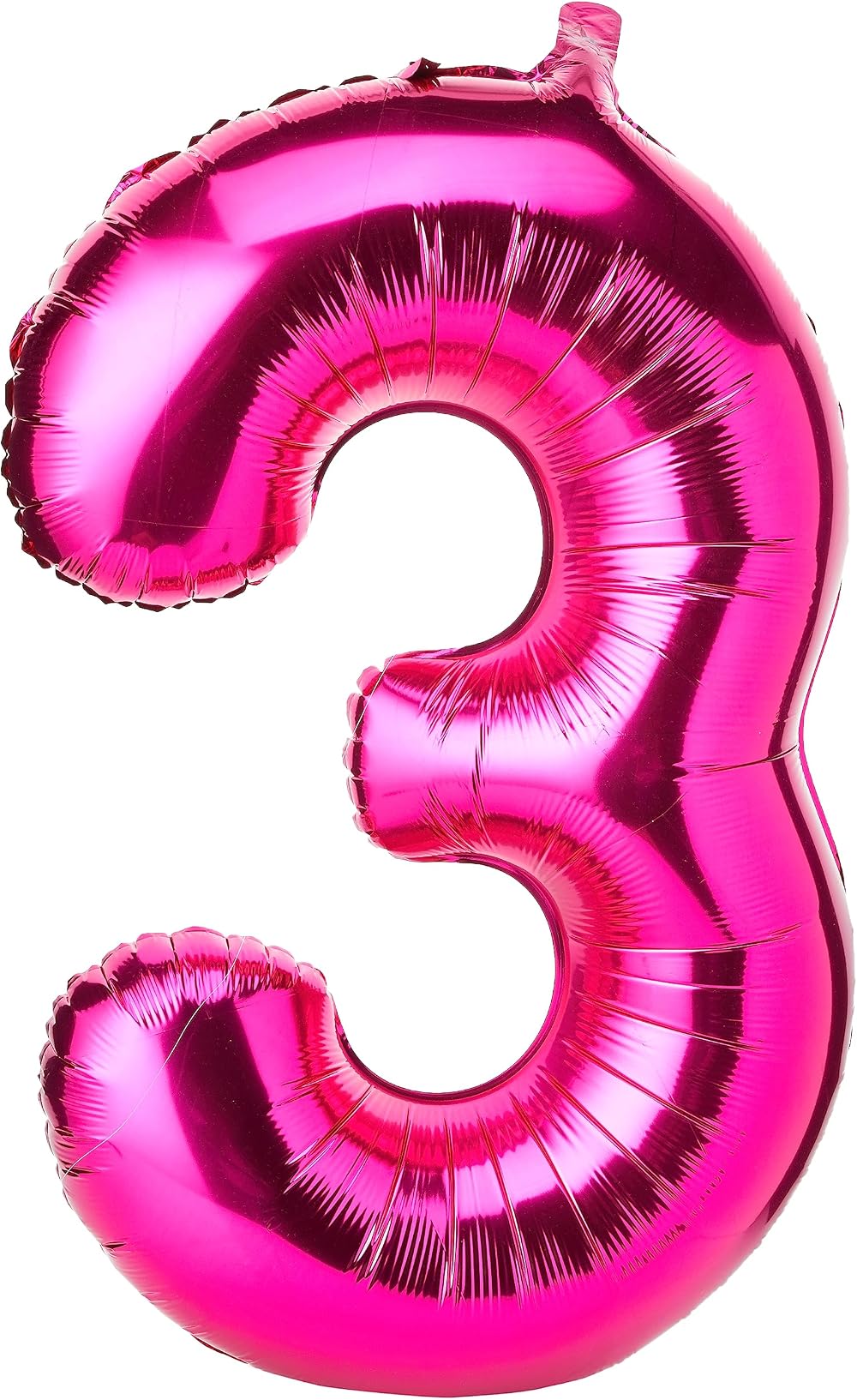 Unique Pink Number 3 Foil Balloon 86cm Large 1 Piece Birthday Party