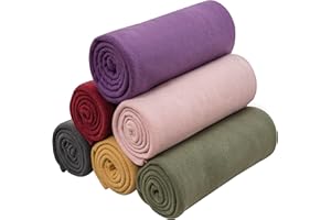 Special SG Glory Fleece Throw Blanket Set Bulk for Travel Kids Outdoor Wedding Pet (Assorted #5, Pack of 6 50x60 Inches)