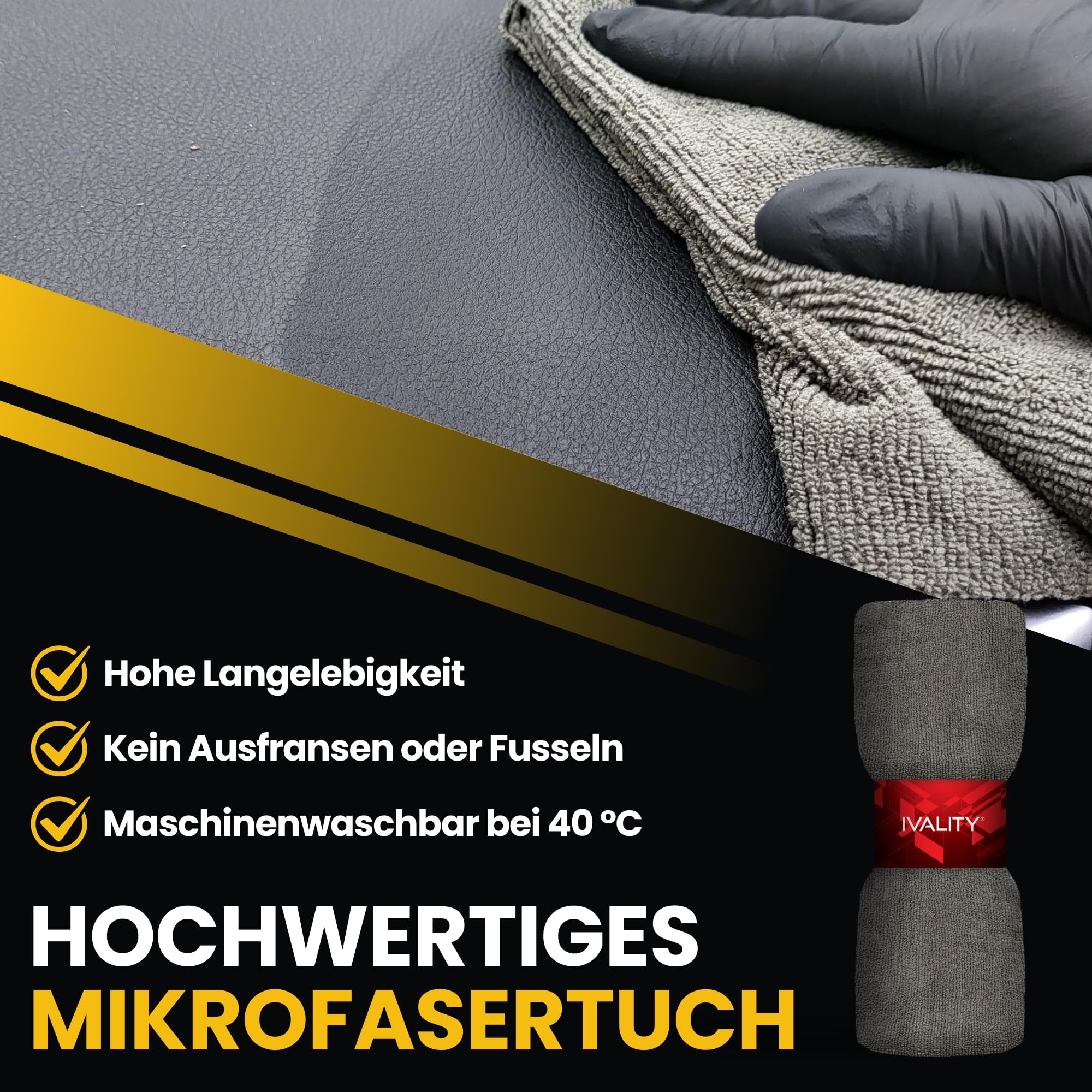IVALITY® Insektenentferner für Auto 750ml – Sicher und effektiv gegen hartnäckige Insektenrückstände – Insektenreiniger für Auto, Wohnmobil und Motorrad – Flugrostentferner mit Mikrofasertuch 6