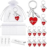 Kigeli 12 Set Nurse Week Gifts Bulk 2023 Nurse Keychains for Women Nurse Appreciation Gifts Bulk Nurse Thank You