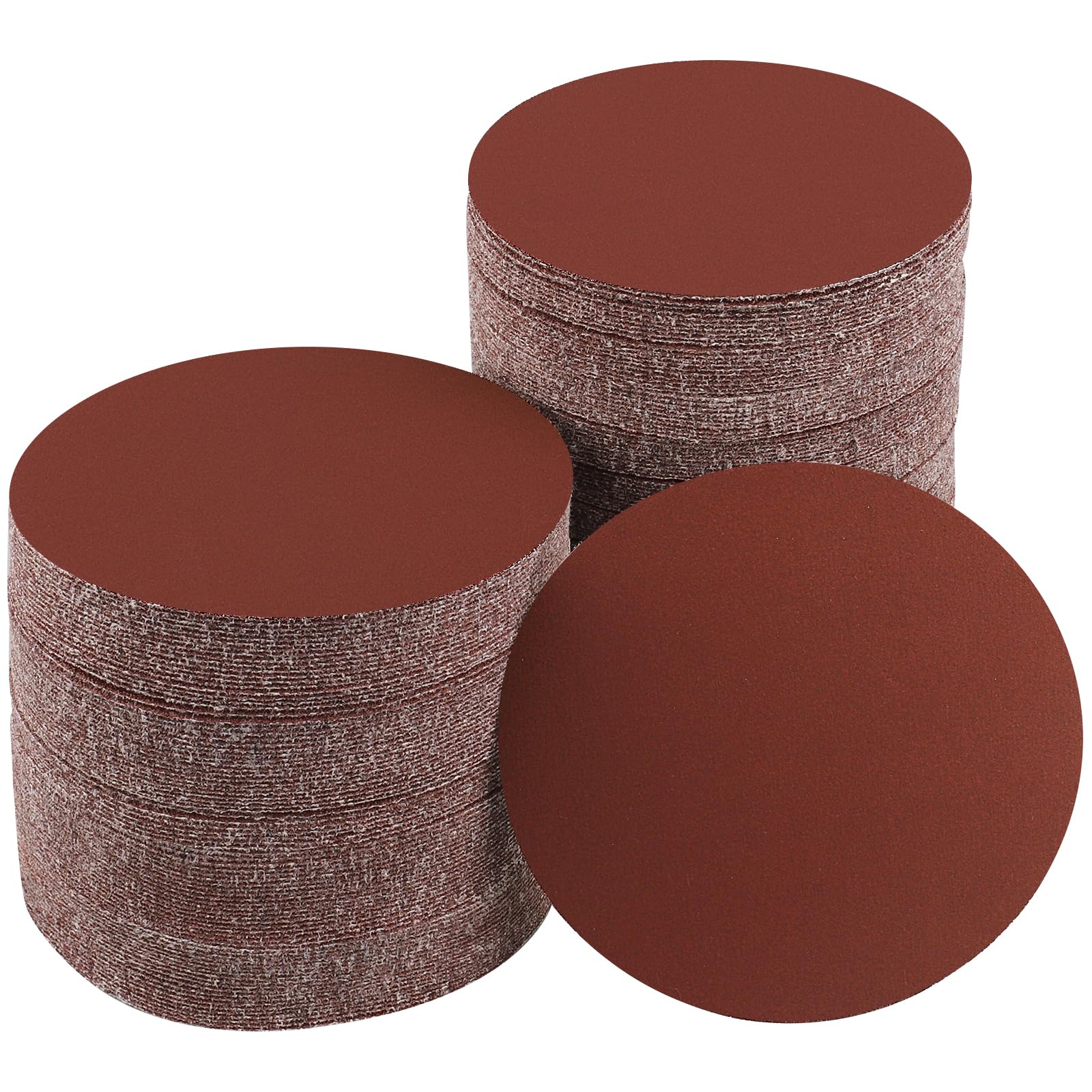 Sruhrak 100 Pcs 125mm Sanding Pads 1000 Grit, 5 In Round No-Hole Sanding Discs Hook and Loop Sandpaper for Random Orbital Sanders