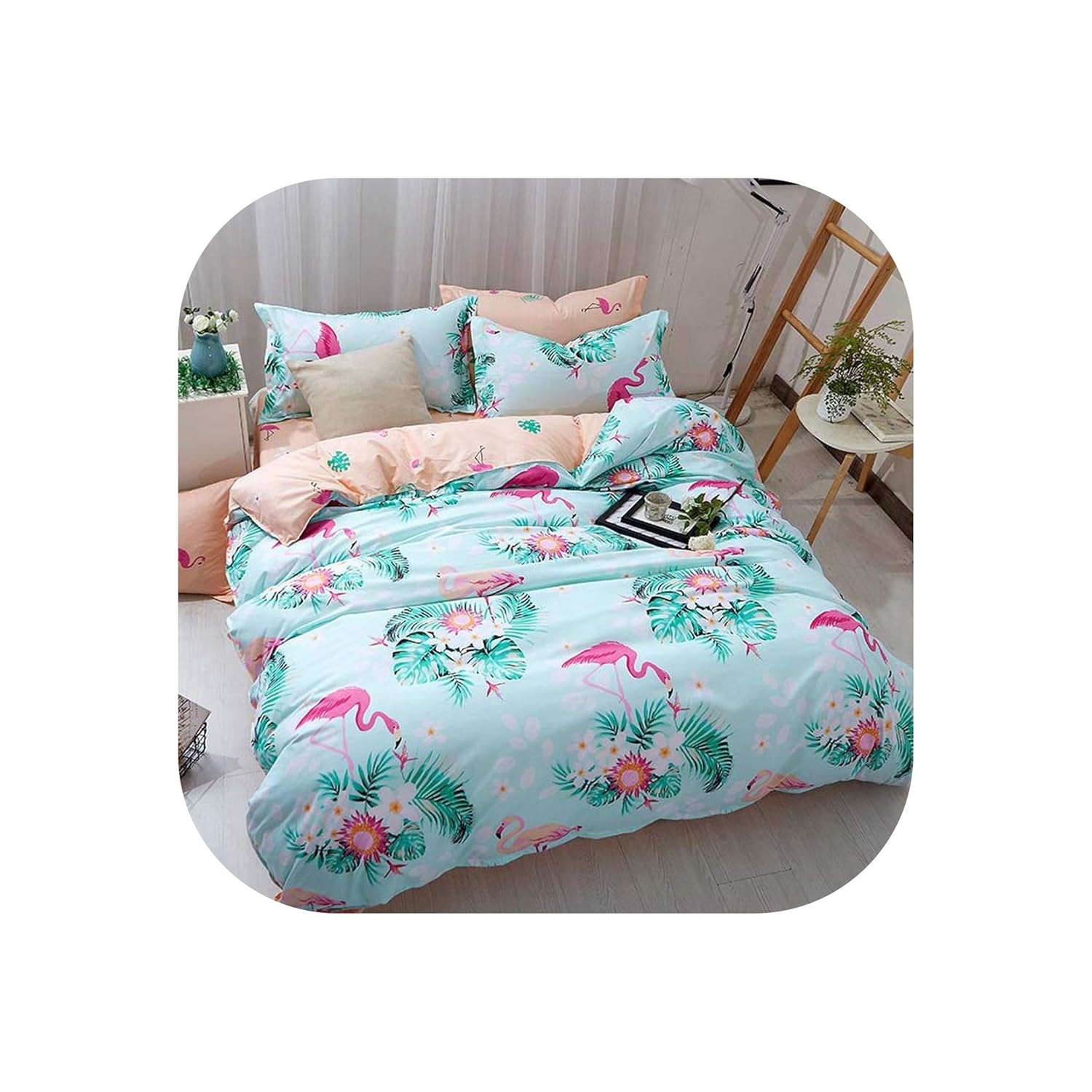 Amazon Com Comforter Sets Plant Green Cactus Bedding Sets Queen