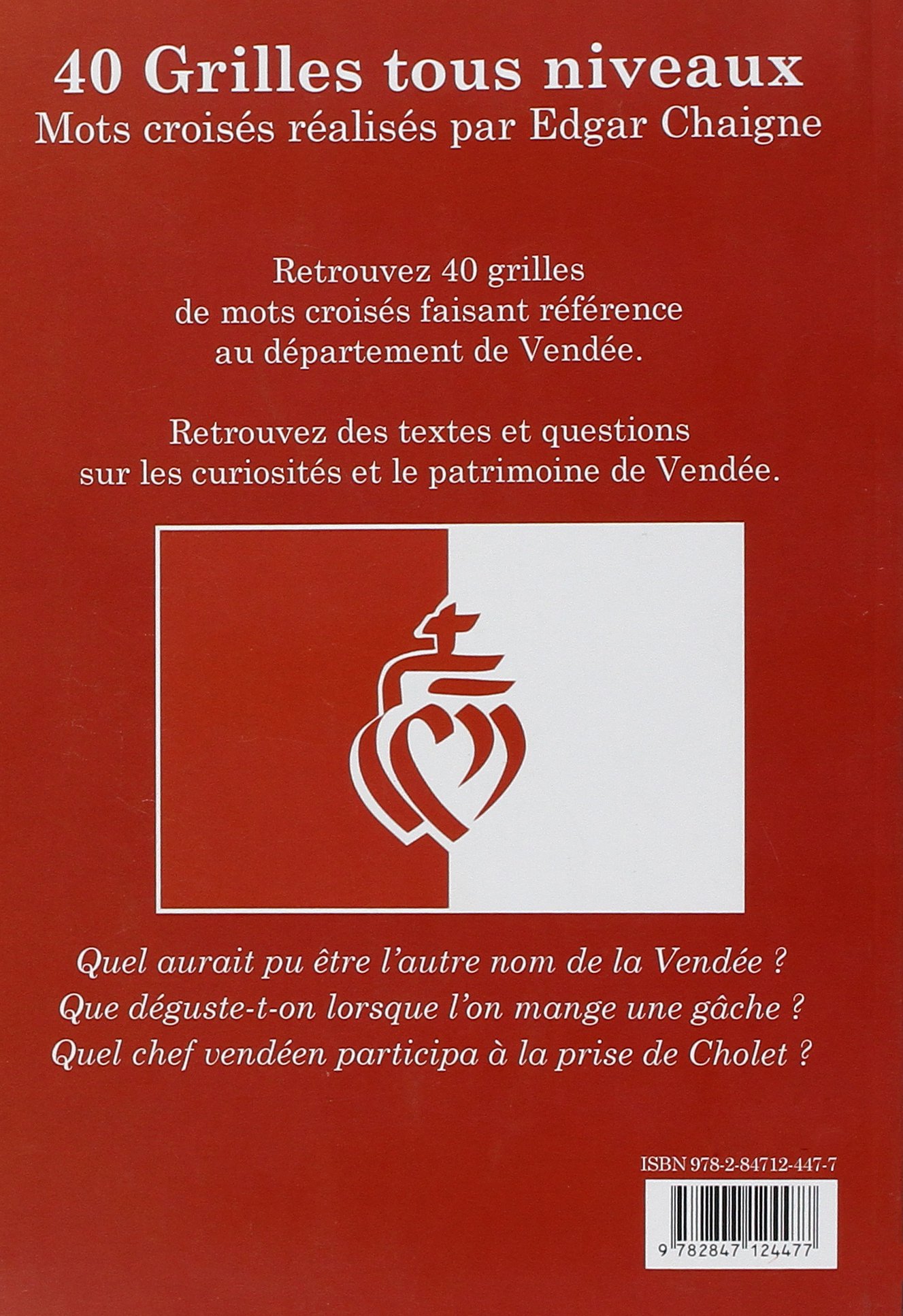 La Vendee En Mots Croises French Edition Chaigne Edgar Amazon Com Books