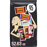 Hershey's Assorted Chocolate Halloween Candy Bulk Variety Pack, 52.63 oz | Kit Kat, Reese's Peanut Butter Cups &amp; Hershey's Mix, Trick or Treat Candy Assortment, 95 Individually Wrapped Pieces