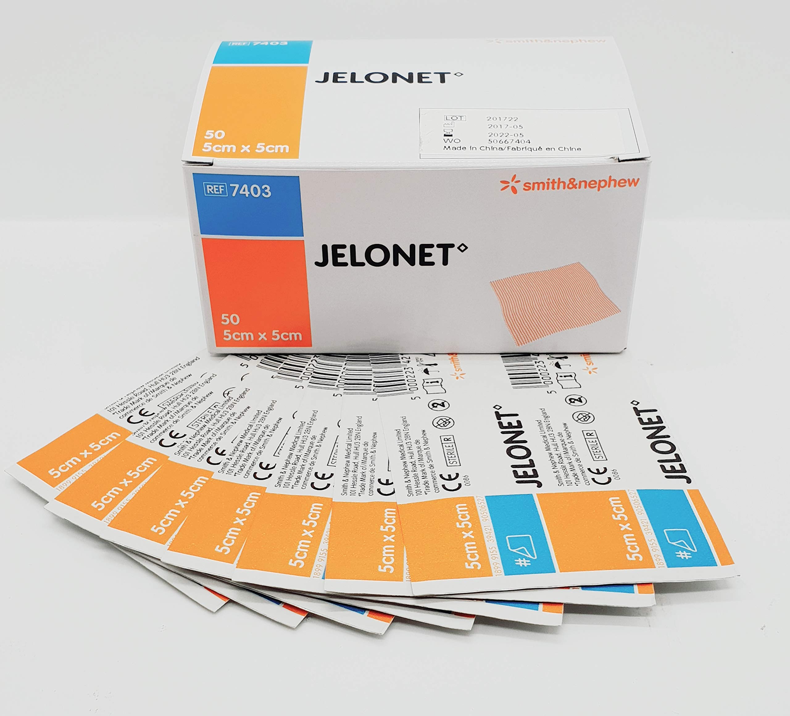Jelonet 5cm x 5cm Minor Burn Dressings (50)