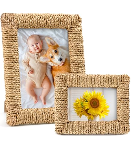 Cadre Photo En Bois Mastro De Paja – Portafoto En Bois – Neuf, Pour Chambre