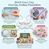 BOHS Foam Clay Brown 500 g Air-Dry Modelling Clay for Crafts view 7
