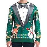 *daisysboutique* Unisex Women Men Christmas Ugly Shirt Funny Halloween 3D Effect Graphic Costume Holiday Pullover