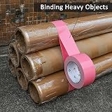 BOMEI PACK Pink Duct Tape 2 Rolls 48mm x 30Y 230 mic Thick Cloth Gaffer Repair view 4