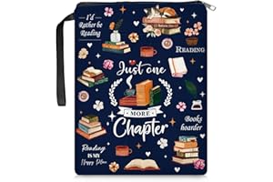 REETOOK Book Sleeve for Book Lovers Waterproof Memory Fabric Book Sleeve with Zipper Reading Book Cover for Young Adults, Learning Supplies for Students, Gifts for Chritsmas Thanksgiving 11.2x8.3in
