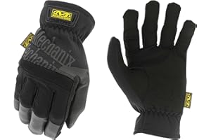 Mechanix Wear FastFit Work Gloves - Anti-Slip & Abrasion Resistant Heavy Duty Gloves - Touchscreen Compatible - Vibration Damping - Multipurpose Use - X-Large - Black