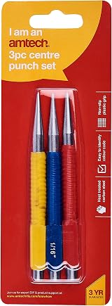 Amtech H0865 3 Piece Colour Coded Centre Punch Set view 2
