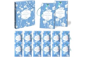 DERDUFT Scented Sachet, Fresh Linen Sachets, 14 Packs Fragrance Packets Perfume Sachets for Wardrobe, Drawer, Car, Closet