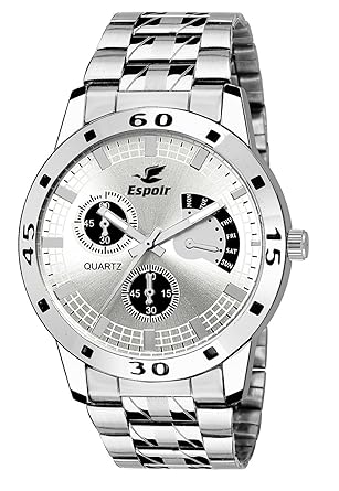 Analog Silver Dial Mens Watch - ES109
